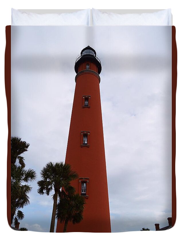 Ponce De Leon Lighthouse Duvet Cover featuring the photograph Ponce De Leon Lighthouse by Warren Thompson