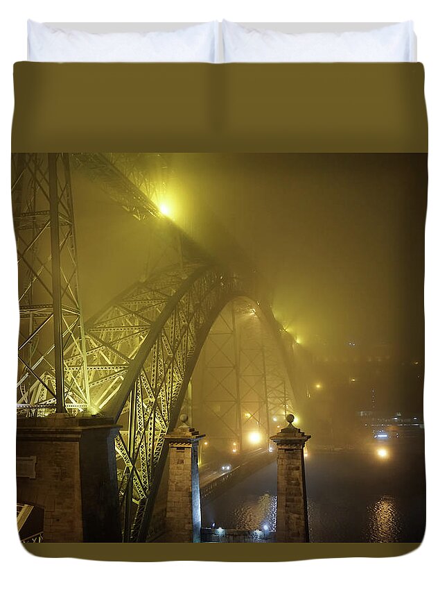 Brige Duvet Cover featuring the photograph Ponte D Luis I by Piotr Dulski