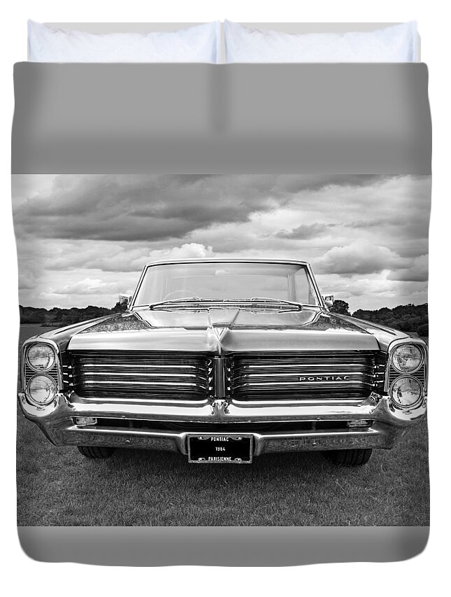 Pontiac Duvet Cover featuring the photograph Pontiac Parisienne 1964 by Gill Billington