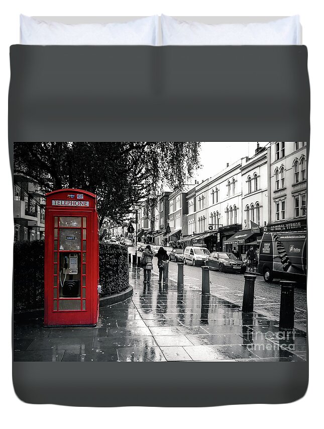 Portobello Road Duvet Cover featuring the photograph Portobello Road London by Lynn Bolt