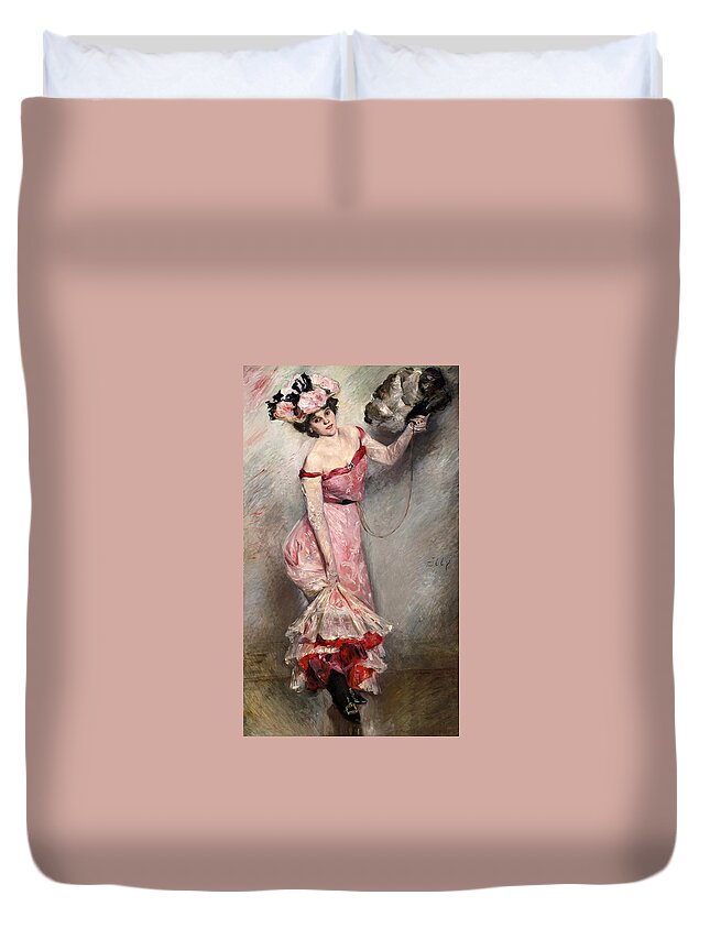 Lovis Corinth Duvet Cover featuring the painting Portrait of Elly by Lovis Corinth