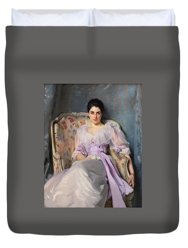 John Singer Sargent Duvet Cover featuring the painting Portrait of Lady Agnew of Lochnaw by John Singer Sargent