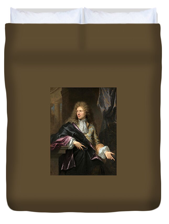 Hyacinthe Rigaud Duvet Cover featuring the painting Portrait of Pierre-Vincent Bertin by Hyacinthe Rigaud