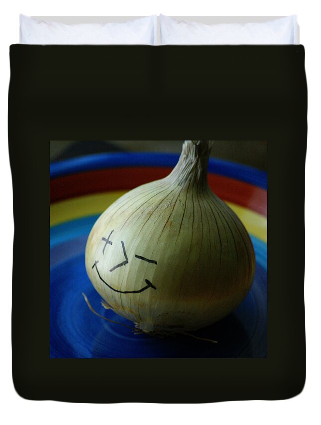 Onion Duvet Cover featuring the photograph Posimoto by Ben Upham III