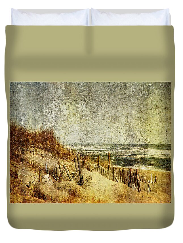 Beach Duvet Cover featuring the photograph Postcards From Home by Dana DiPasquale