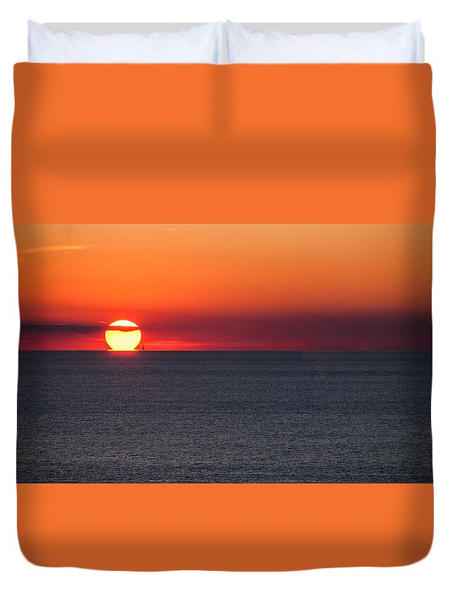 Sunset Duvet Cover featuring the photograph Pour Some Sunset by Charles McCleanon