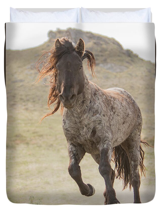 Horse Duvet Cover featuring the photograph Power House by Kent Keller