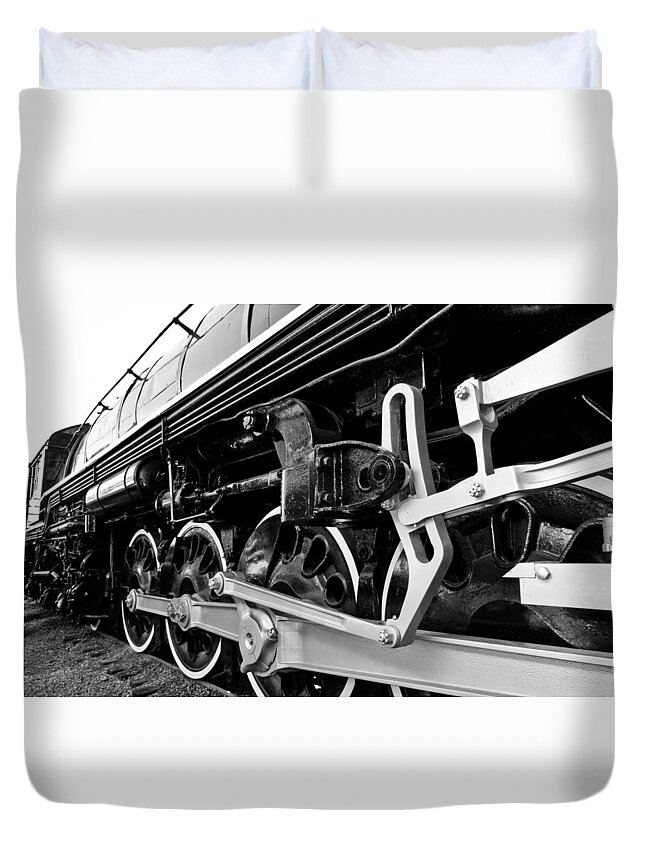 Train Duvet Cover featuring the photograph Power in The Age of Steam by Dan Dooley