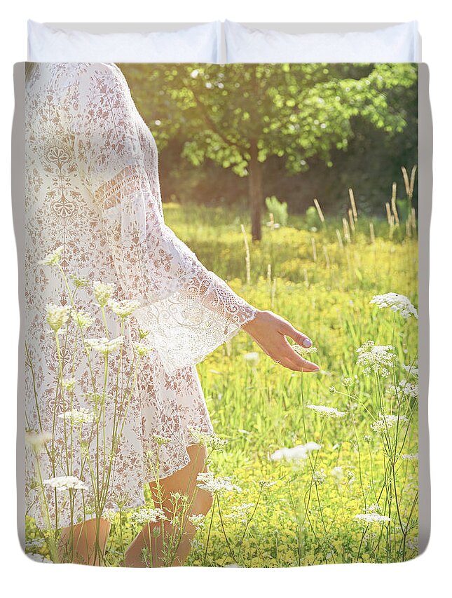Nina Stavlund Duvet Cover featuring the photograph Present Moment.. by Nina Stavlund