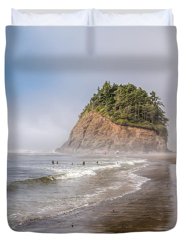 Proposal Rock Duvet Cover featuring the photograph Proposal Rock 0631 by Kristina Rinell