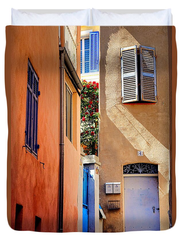 Provence Duvet Cover featuring the photograph Provencal Passage by Olivier Le Queinec