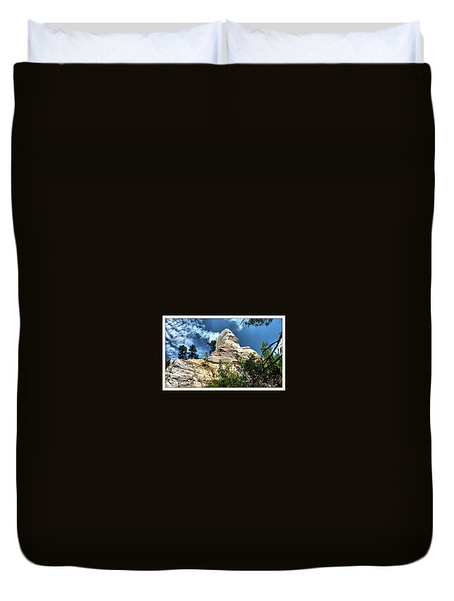 Providence Duvet Cover featuring the photograph Providence Canyon by Farol Tomson