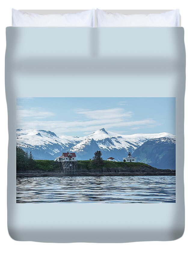 Alaska Duvet Cover featuring the photograph Pt. Retreat by David Kirby