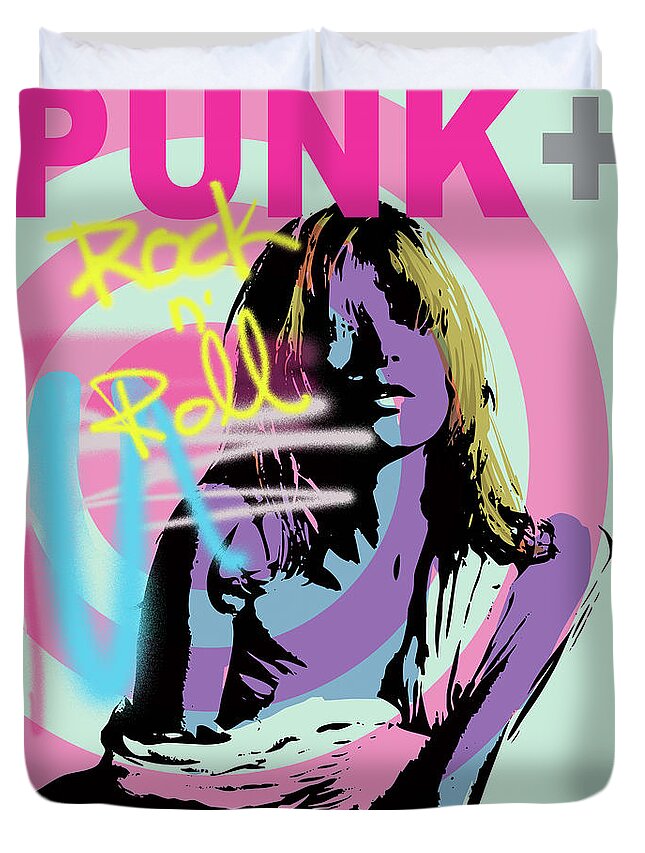 Punk Girl Duvet Cover For Sale By Art Popop