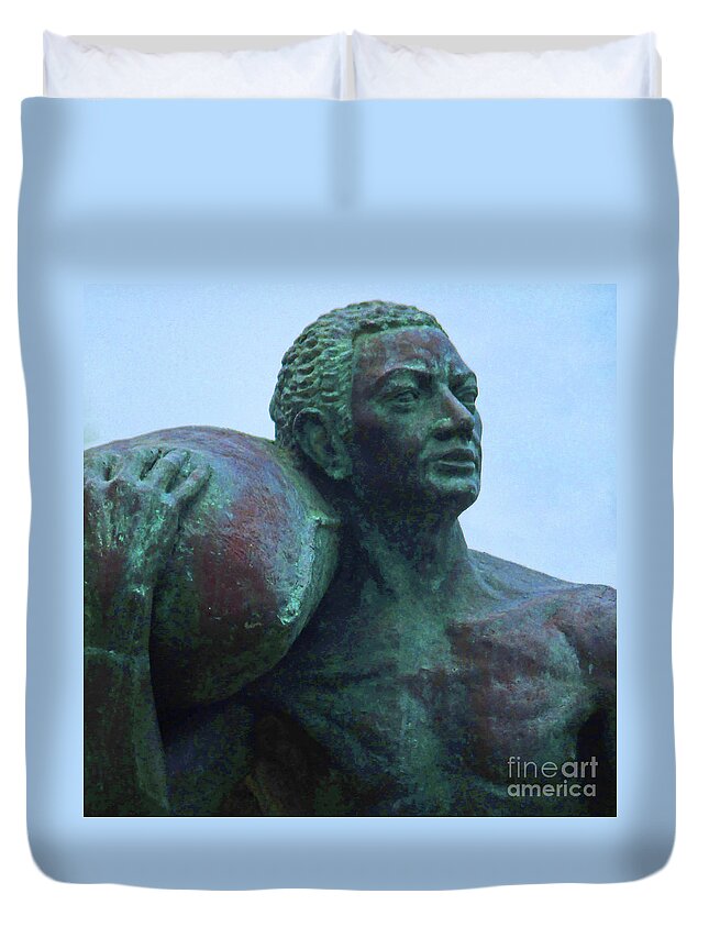 Puntarenas Duvet Cover featuring the photograph Puntarenas Bronze by Randall Weidner