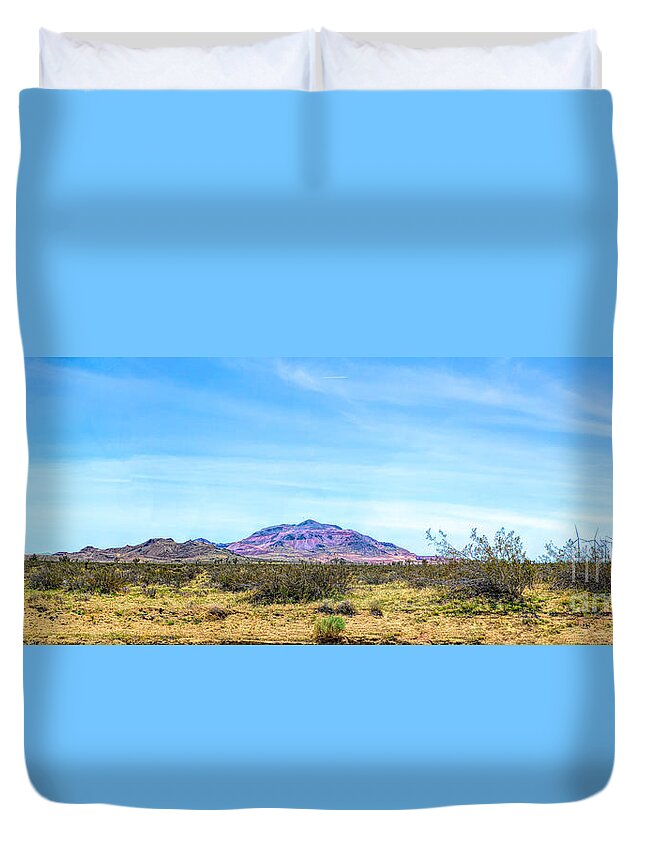 Purple Mountain Duvet Cover featuring the photograph Purple Mountain Panoramic by Joe Lach