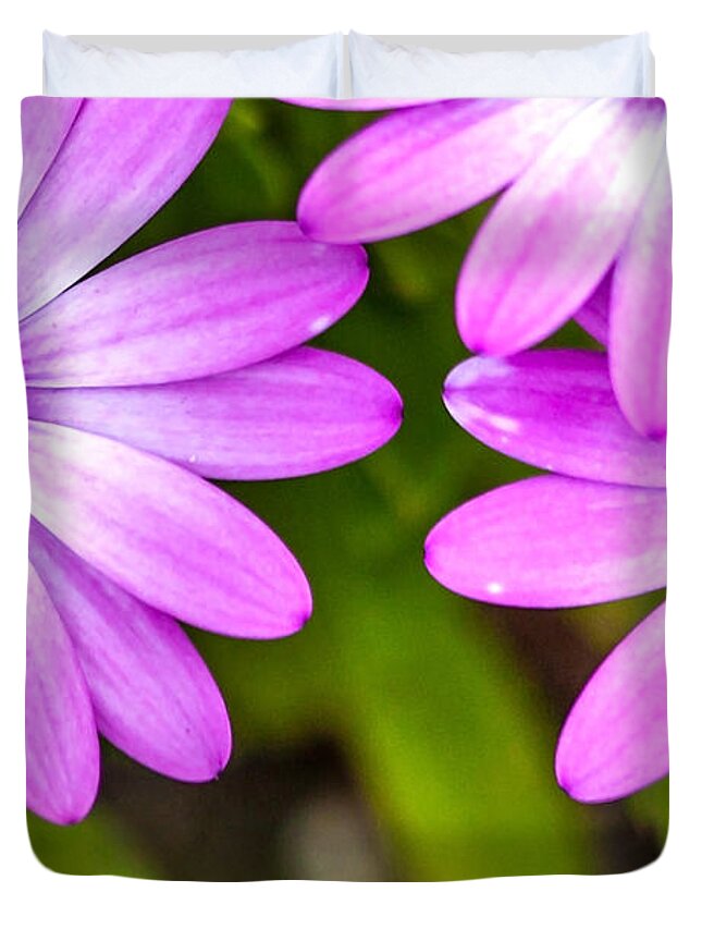 Spring Flowers Duvet Cover featuring the photograph Purple Petals by Az Jackson