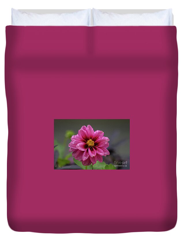Flower Duvet Cover featuring the photograph Purple Passion by Les Greenwood
