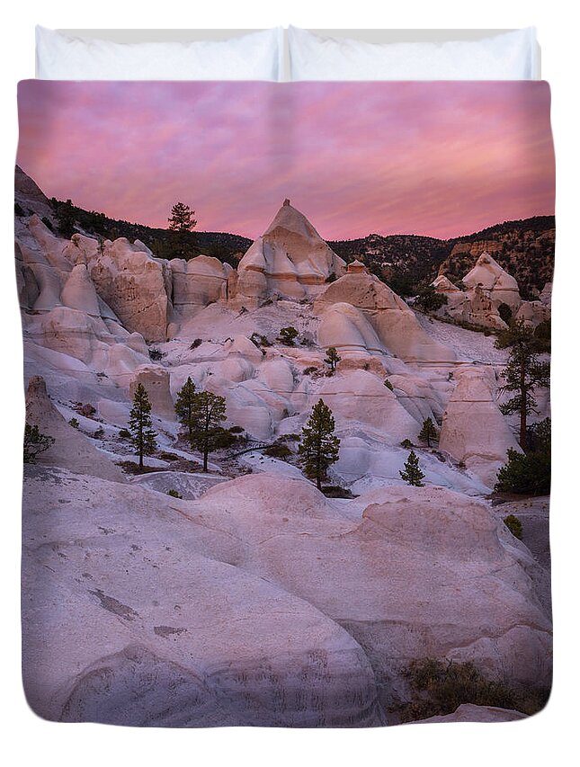 Utah Duvet Cover featuring the photograph Pyramids by Dustin LeFevre