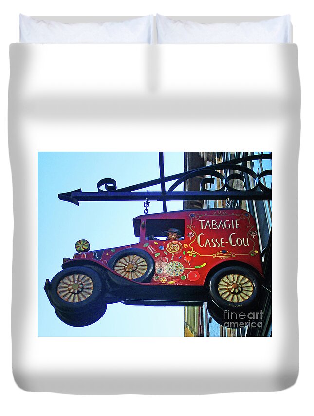 Details Duvet Cover featuring the photograph Quebec City Detail 15 by Randall Weidner