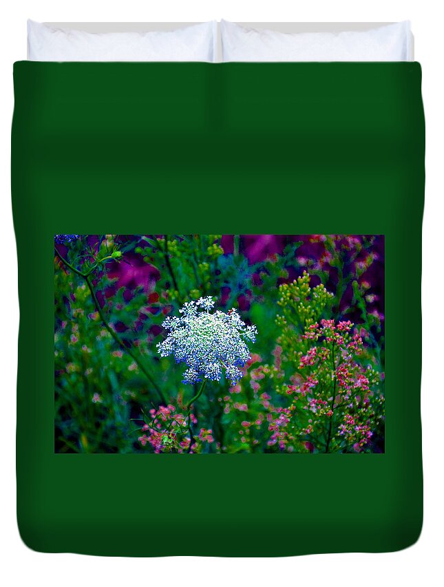 Queen Annes Lace Duvet Cover featuring the photograph Queen Anne by Brittany Horton