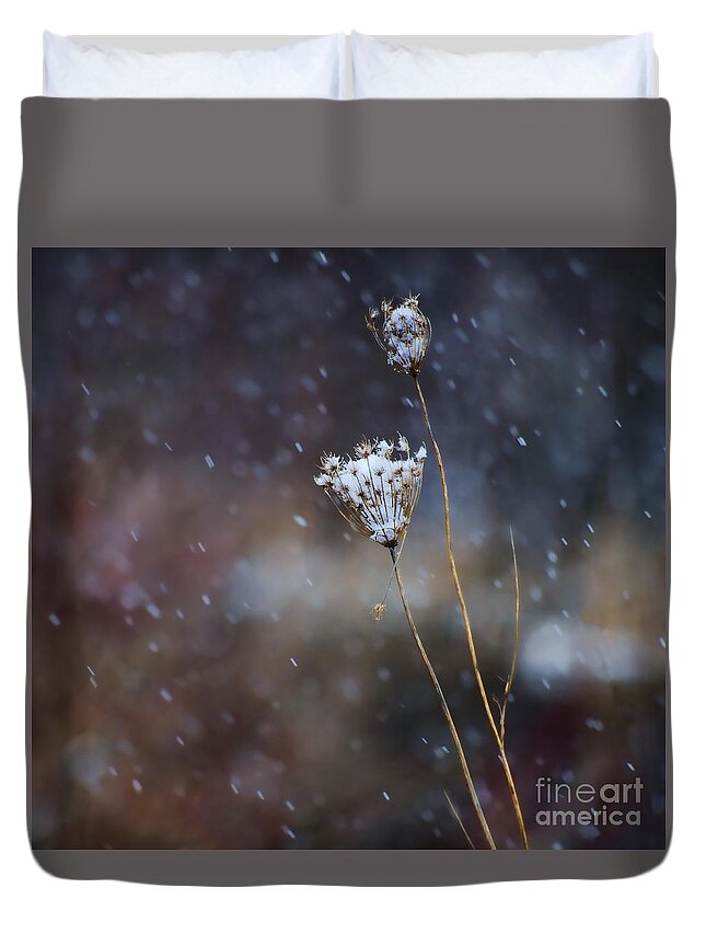 Flora Duvet Cover featuring the photograph Queen Of Constellations by Terry Doyle