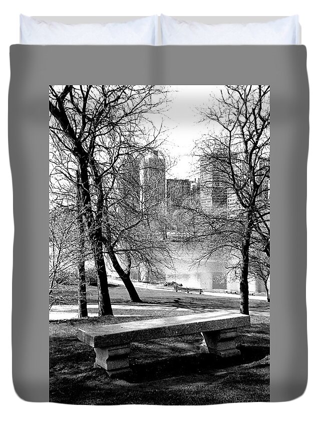 Landscape Duvet Cover featuring the photograph Quiet Thoughts by Carol Neal-Chicago