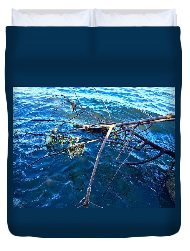 Riverside Duvet Cover featuring the photograph Raices by Carlos Avila