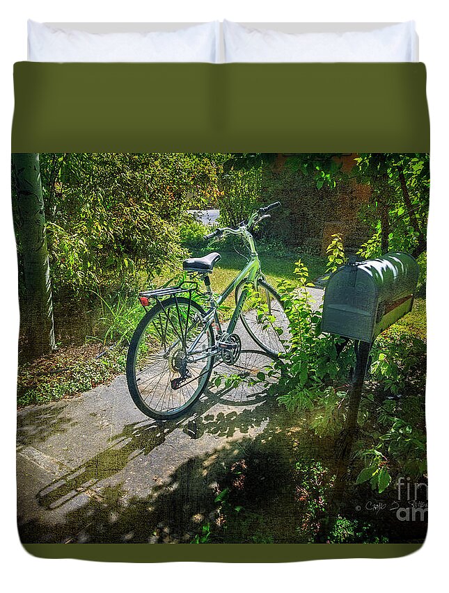 American Duvet Cover featuring the photograph Raleio Bicycle by Craig J Satterlee