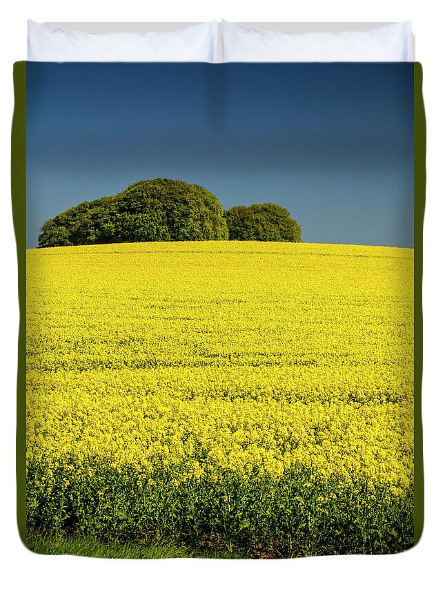 Rapeseed Duvet Cover featuring the photograph Rapeseed field by Sheila Smart Fine Art Photography