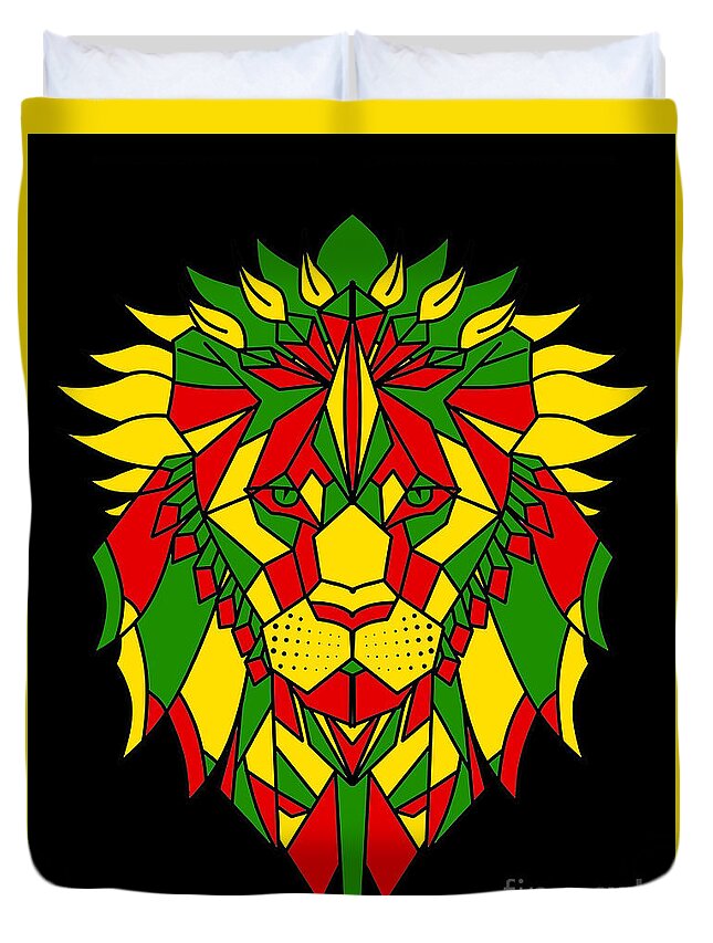 Rasta Lion Head Duvet Cover For Sale By Jabbi Delahaye