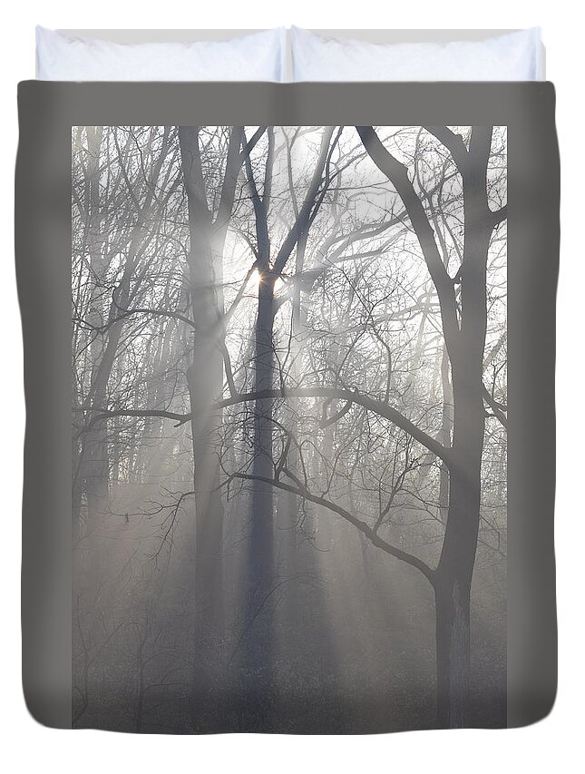 Malvern Duvet Cover featuring the photograph Rays of Hope by Bill Cannon