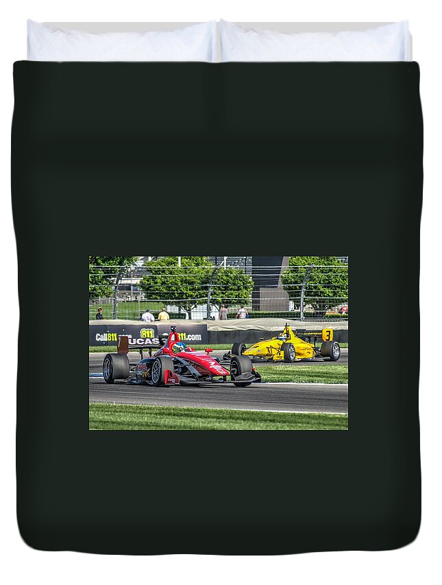 Indy Lights Duvet Cover featuring the photograph Rc #7 by Josh Williams