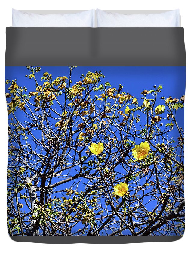 Flower Duvet Cover featuring the photograph Rebirth by Nicole Lloyd