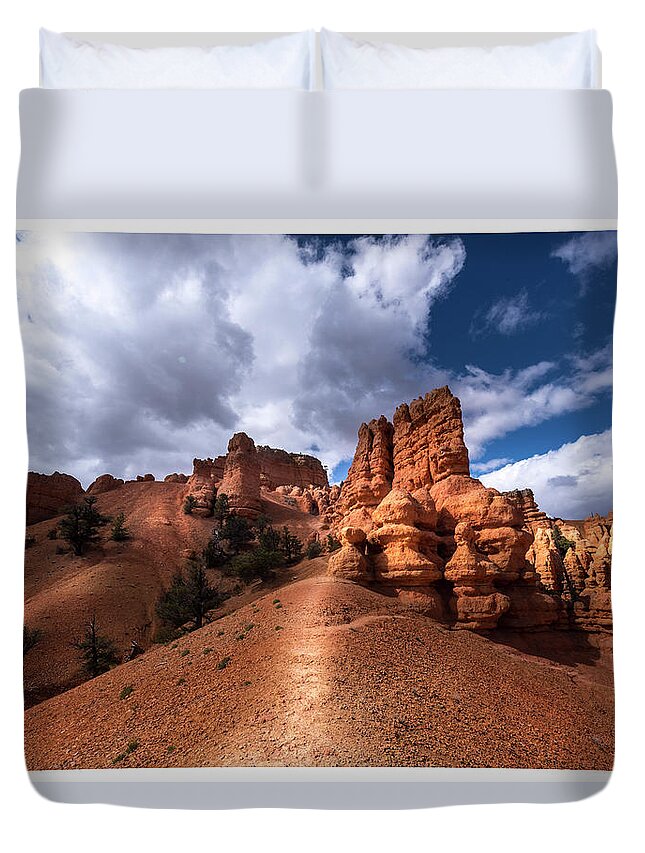  Duvet Cover featuring the photograph Red Canyon AZ by Dean Ginther