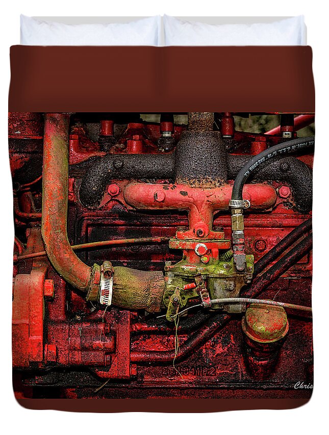 Christopher Holmes Photography Duvet Cover featuring the photograph Red by Christopher Holmes