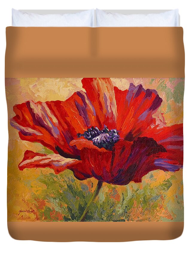 Red Poppy Ii Duvet Cover For Sale By Marion Rose