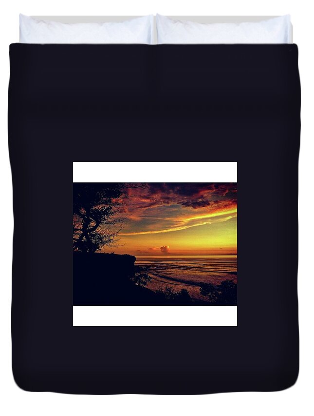 Soka Beach Duvet Cover featuring the photograph Reddish - Soka Beach Tabanan, Bali by Loly Lucious