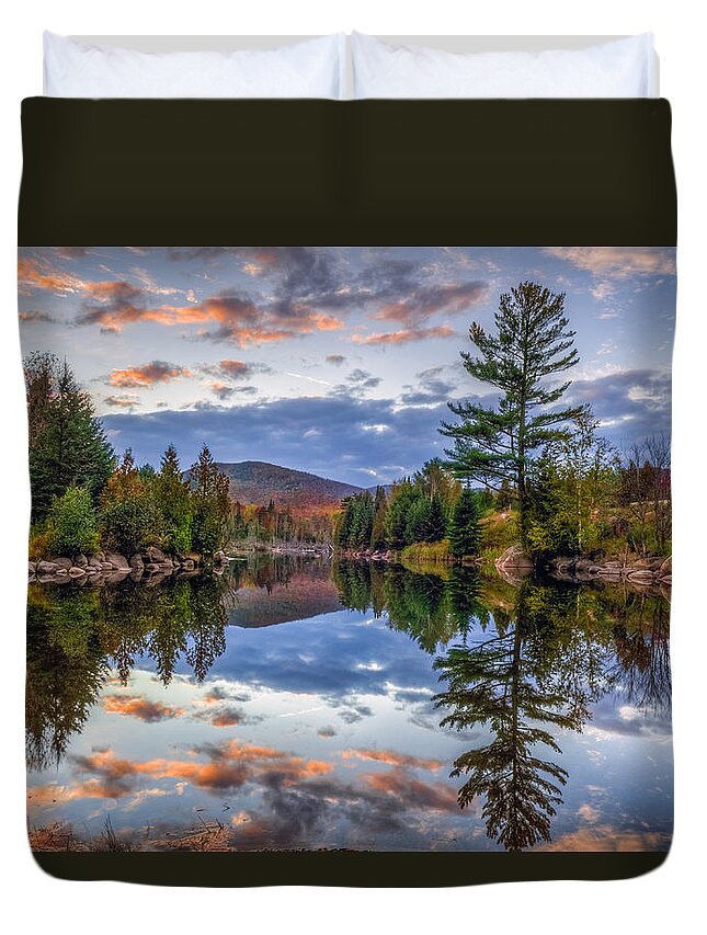 Reflection Duvet Cover featuring the photograph Reflect by Mark Papke