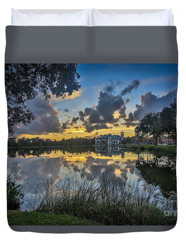 Celebration Duvet Cover featuring the photograph Reflection 5 by Mina Isaac