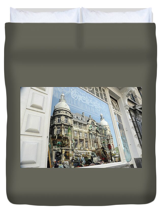 Photograph Duvet Cover featuring the photograph Reflections of Architecture by Richard Gehlbach