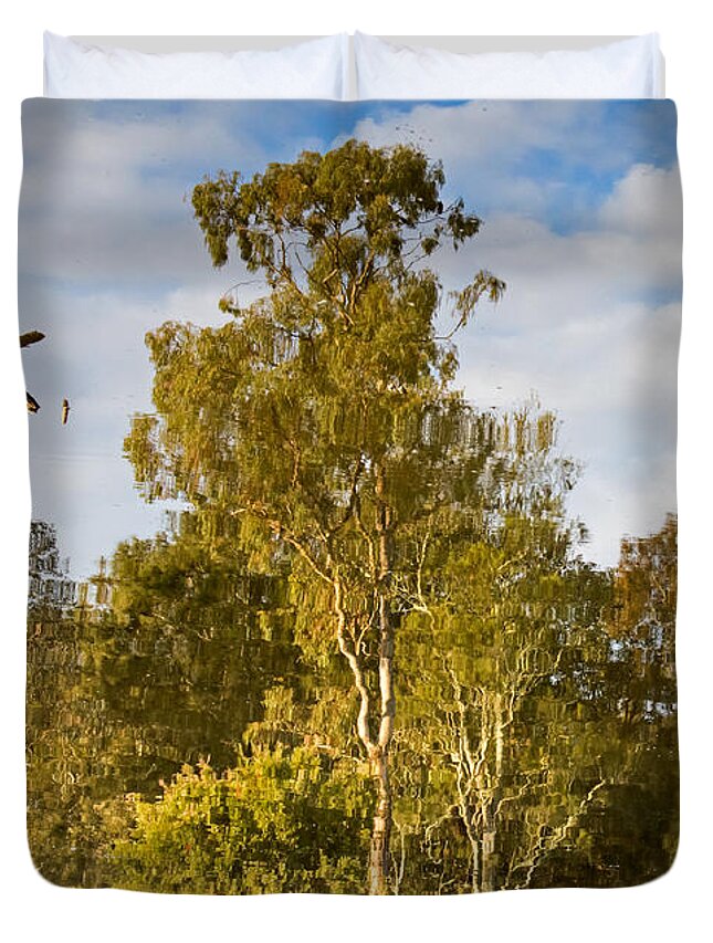 Lake Duvet Cover featuring the photograph Reflections on the Lake by Nicholas Blackwell