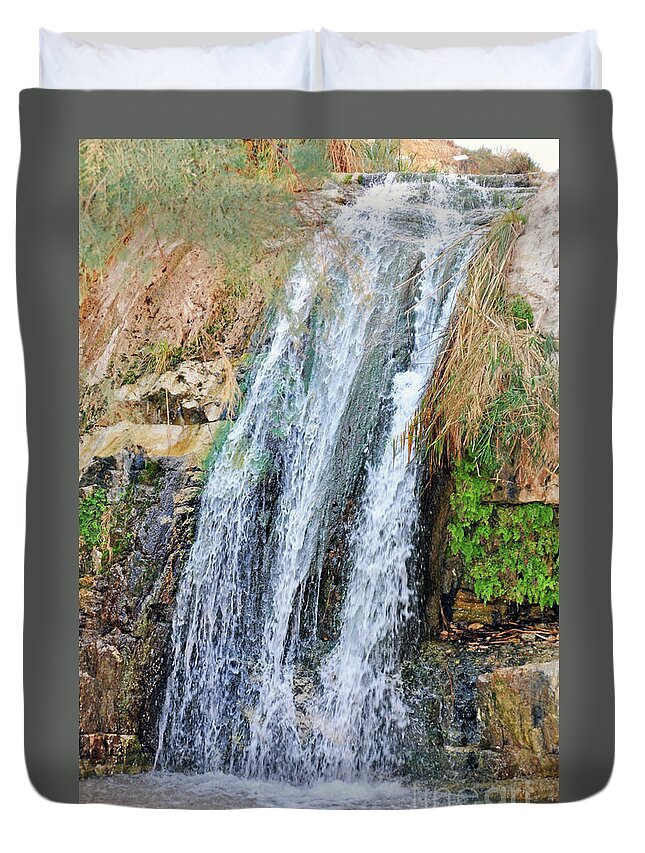 Refreshing Duvet Cover featuring the photograph Refreshing Waters by Lydia Holly