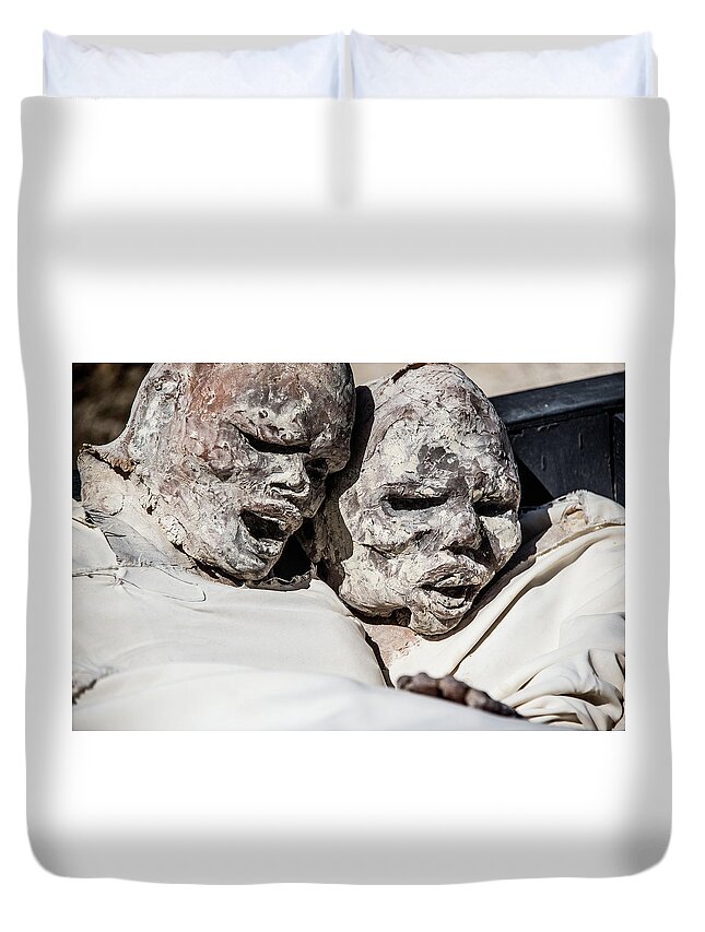  Duvet Cover featuring the photograph Refuges by Patrick Boening