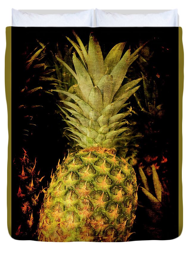 Renaissance Duvet Cover featuring the photograph Renaissance Pineapple by Jennifer Wright