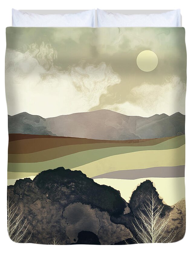 Retro Duvet Cover featuring the photograph Retro Afternoon by Spacefrog Designs