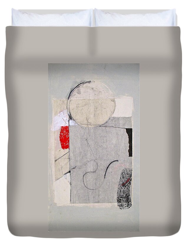 Abstract Painting Duvet Cover featuring the painting Retro Feel by Cliff Spohn