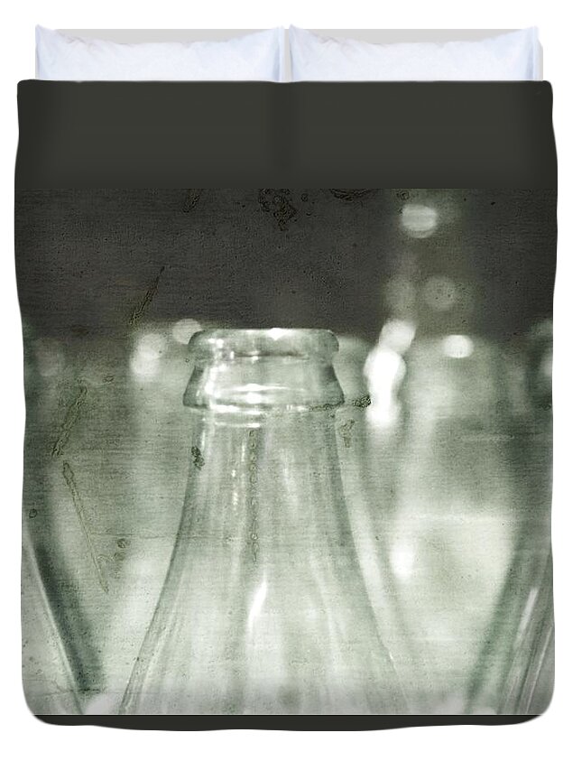 Glass Duvet Cover featuring the photograph Reunion by Mark Ross