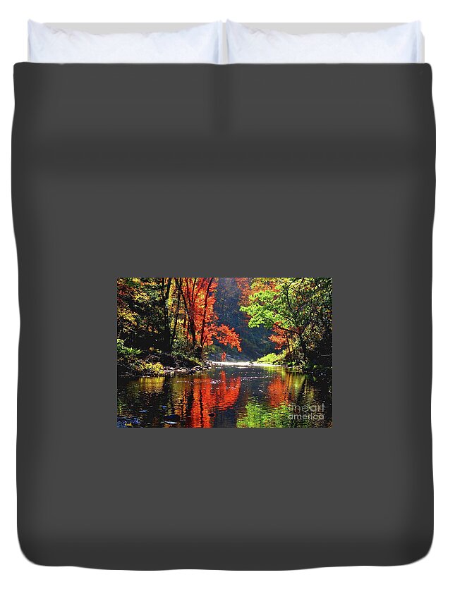 Nature Duvet Cover featuring the photograph Revealed by Sheila Ping
