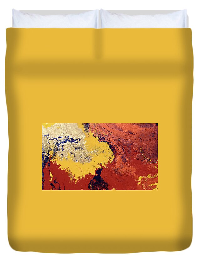Fusionart Duvet Cover featuring the painting Revelation by Ralph White